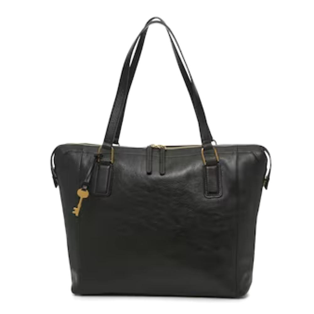 Fossil Leather Tote Bag